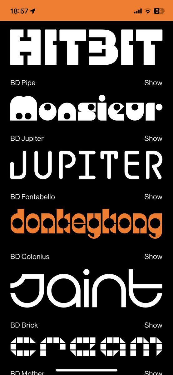 BuroDestruct's tweet photo. New batch of updated Büro Destruct #typedifferent #font uploaded to the all new https://t.co/0FKUfRn676 #typeface foundry website https://t.co/X5DYOQC9ZV