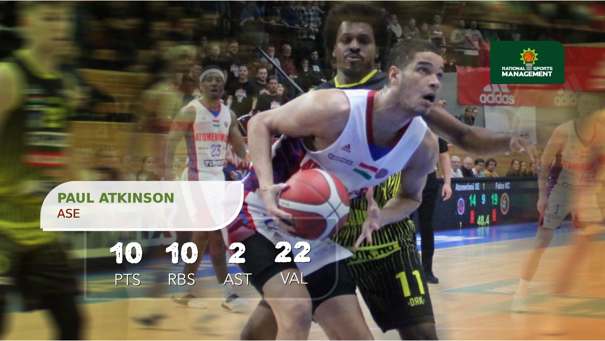Rational Sports Management (@rtnlsprtsmn) on Twitter photo Paul Atkinson Jr. (<a href="/paulwall561/">Paul Atkinson Jr</a>) finished with a double-double against Kaposvár yesterday. The rookie big man scored 10 points, collected 10 rebounds, dished out 2 assists and has 22 VAL points in total.
#EdgeSports Paul Atkinson Jr. (<a href="/paulwall561/">Paul Atkinson Jr</a>) finished with a double-double against Kaposvár yesterday. The rookie big man scored 10 points, collected 10 rebounds, dished out 2 assists and has 22 VAL points in total.
#EdgeSports