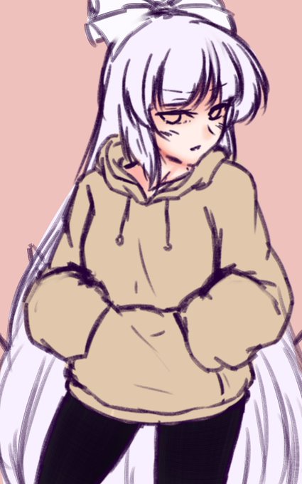 もこパーカー
何色にしようか迷ってる
プリント系もいいかも・・・ 
#藤原妹紅 #東方Project https://t.co/WoaoIWsEMR 