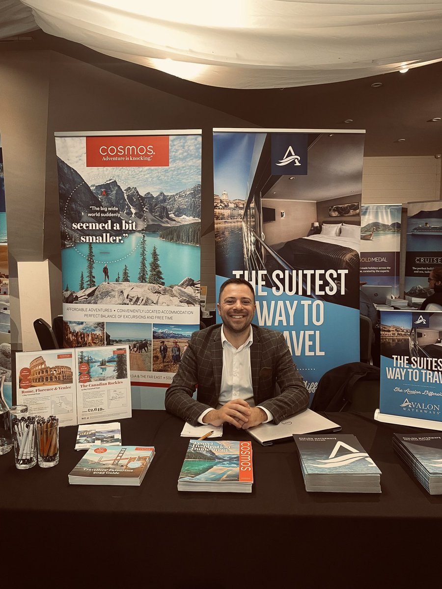 lloydmorris22's tweet photo. A busy working weekend! With back to back holiday shows supporting our wonderful agent partners @CosmosTradeUK @AvalonTradeUK https://t.co/rt8LOhOdUT