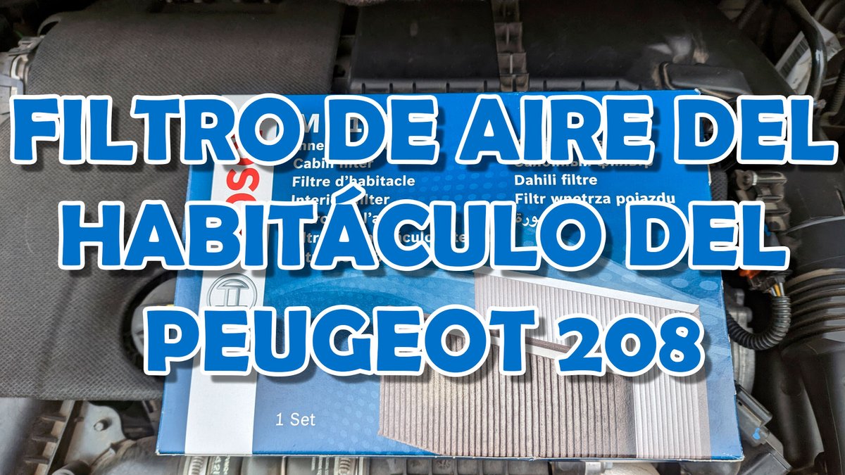 tuanbyte's tweet photo. 📌 Aquí está el 🎥 Filtro de Aire del Habitáculo del Peugeot 208 🚗❗ 👉 https://t.co/fzoXiRc4X9 👈 Clic ⏯️ en la url 🌍 para 👀❗ #peugeot208 #filtros #cabinfilters #cabin #peugeot #208Style #service #mantenimiento #revision #car https://t.co/YZMjoyGXDZ