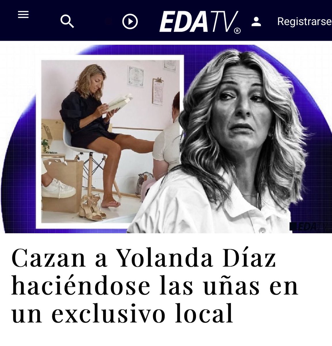 javiernegre10's tweet photo. La comunista Yolanda Díaz y sus criadas https://t.co/FIAxMo2wcN https://t.co/NjzPPsnY2T