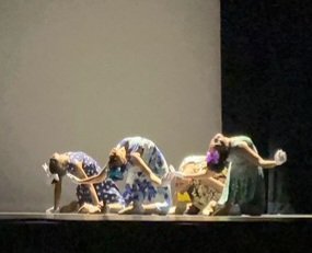 srmhsdance's tweet photo. E-Motion performing to a packed house in Dreamfest 2023 at Cary Art Center. "Four Spirits " choreographed by Southeast Alum Trinity E. Kirby https://t.co/fmMaU2Uioj