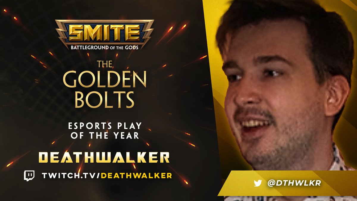 SMITEGame's tweet photo. The Fearless heard round the world...

Congrats to @Dthwlkr for winning Esports Play of the Year! https://t.co/OEWVxc6zDm