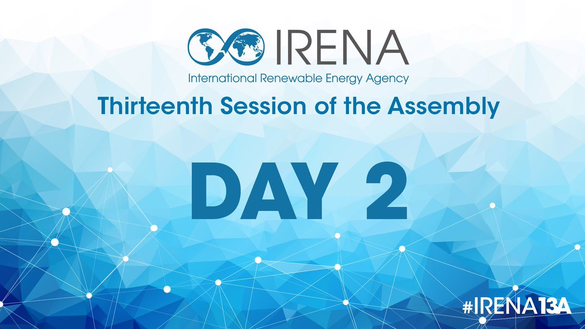 Se lleva a cabo en Abu Dabi la asamblea mundial de <a href="/IRENA/">IRENA</a> 

El <a href="/GobiernoMX/">Gobierno de México</a> con el presidente <a href="/lopezobrador_/">Andrés Manuel</a> diseñó la política en 🇲🇽 con base en la “seguridad energética” y avanzar con un “balance adecuado hacia las renovables”.
Hoy se expresa en este foro esa necesidad en el 🌎