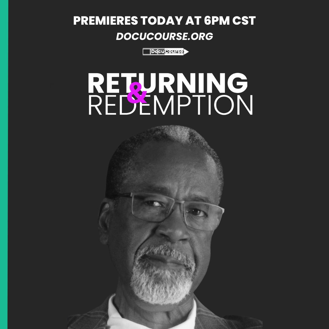 DocuCourse_'s tweet photo. Join us today at 6pm CST at https://t.co/eKFa7TrLkm for the release of 
Returning &amp; Redemption, directed by DocuCourse creator, @StokesAve. https://t.co/wPpkydSvGP