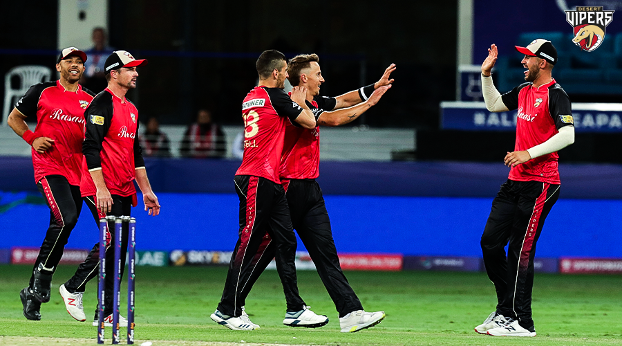 TheDesertVipers's tweet photo. First #DPWorldILT20 match. First victory of the season. ❤️🖤

Check out some of the best 📸📸 from #DVvSW 🔥

Visit https://t.co/c0dZ3JLEWV for more 🤝

#DesertVipers #FangsOut #ALeagueApart https://t.co/aMVXjCfBvY