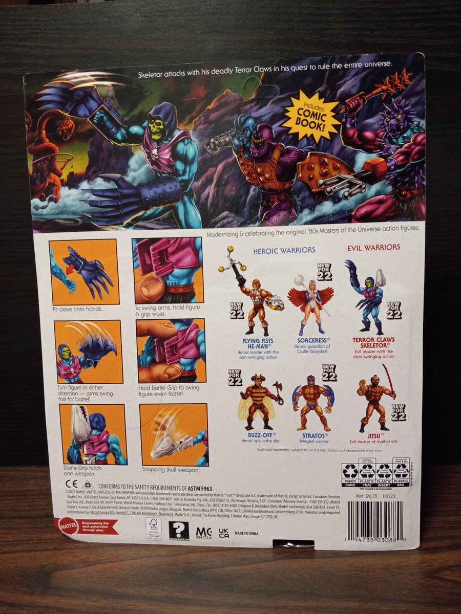 LoveMeSome1980s's tweet photo. Here's some stuff that I picked up at the toy show and there awesome.🤘⚡️🗡💪💀 @Mattel @MastersOfficial
#HeMan #FlyingFistsHeMan #Skeletor #TerrorClawsSkeletor #MOTUOrigins #MOTU #GreatestToysEverMade #GreatestFranchiseInTheUniverse https://t.co/y4HD0wf9IX