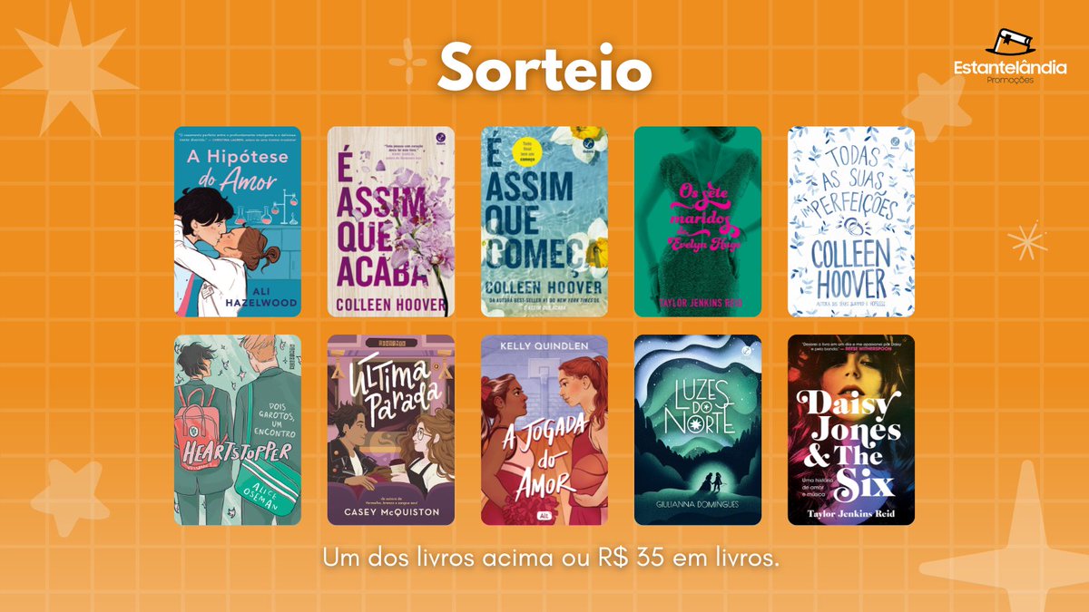 estantelandia's tweet image. ⚡ SORTEIO DE LIVROS ⚡

🏆 Um dos livros da imagem ou R$ 35 em livros! 

REGRAS: 
- Seguir @estantelandia
- FAV e RT no fixado 
- FAV e RT nesse tweet 
- Comente o livro desejado ou R$ 35 em livros  

📆 Resultado: 31/01