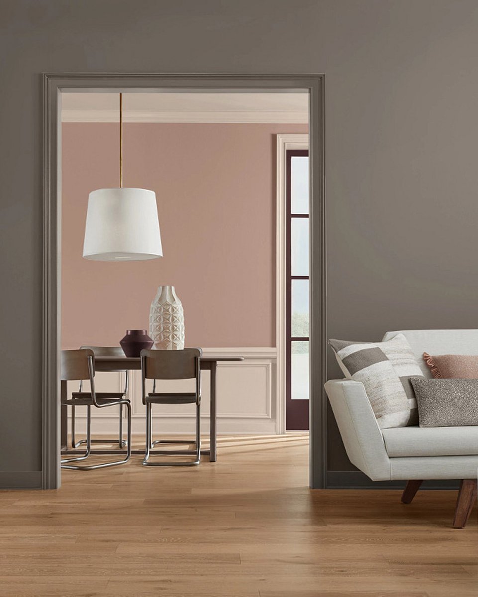 SherwinWilliams's tweet photo. Not sure which colors pair best with Redend Point SW 9081? This palette's for you. Order free color chips to see them all: https://t.co/Az7XMFU6bQ 
.
🎨:
Cool Beige SW 9086 (tall kitchen cabinets)
Elephant Ear SW 9168 (living room wall)
.
#SWColoroftheYear https://t.co/qoORCwXh5K