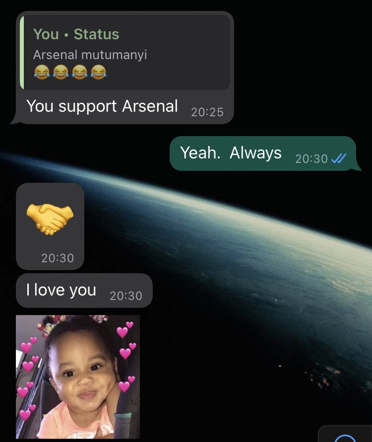 Found love jst coz am an arsenal fan😏😏😏😏😁😁😁