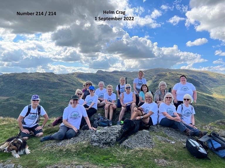 GrasmereWI's tweet photo. We walked all 214 #Wainwrights between us in a year! Here are some of the shots from our slideshow shown in @HallGrasmere  on Thursday celebrating our final walk up #HelmCrag @grasmereschool @grasmerevillage @CumbriaPR https://t.co/1uOwZZscKZ