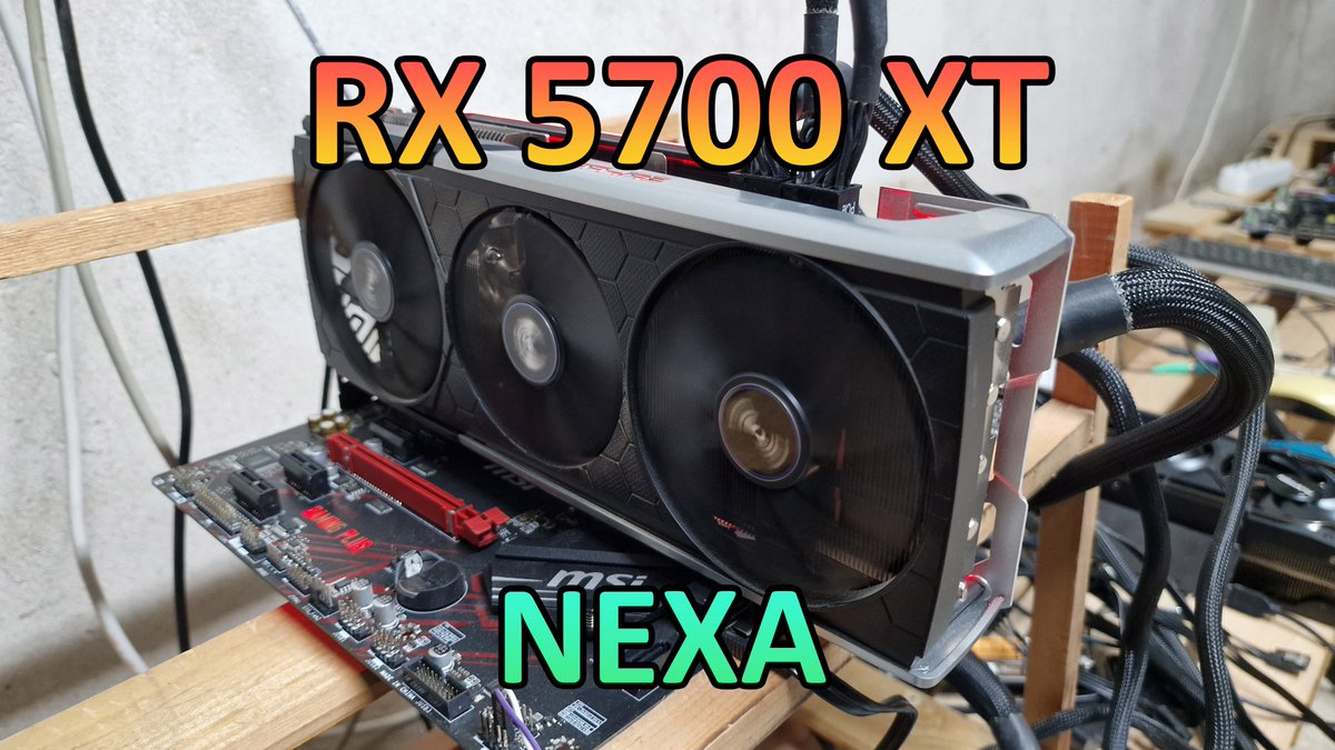 AleksMining's tweet photo. https://t.co/kzHK2wVYMK
RX 5700 XT - Nexa Hashrate &amp; Profit

#GPUMining #GPU #GPUs #Coin #Bitcoin #Ethereum #ETH #ETHW #ETC #AleksMining #Aleks #Mining #Crypto #Cryptocurrency #Cryptocurrencies #Hashrate #Profit #RX #RX5700 #Navi #BTC #Hardware #Radiant #Kaspa #Nexa #Nex #NexPow https://t.co/tWB6G3hD12