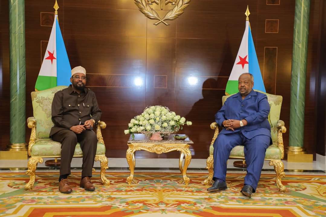 sahanonlinecom's tweet photo. Madaxweynaha Jabuuti oo qaabiley Axmed Madoobe. Waa labada hoggaamiye ee ugu mudada dheer madaxda Soomaalida
#Somalia. https://t.co/AzHUmfeWSO