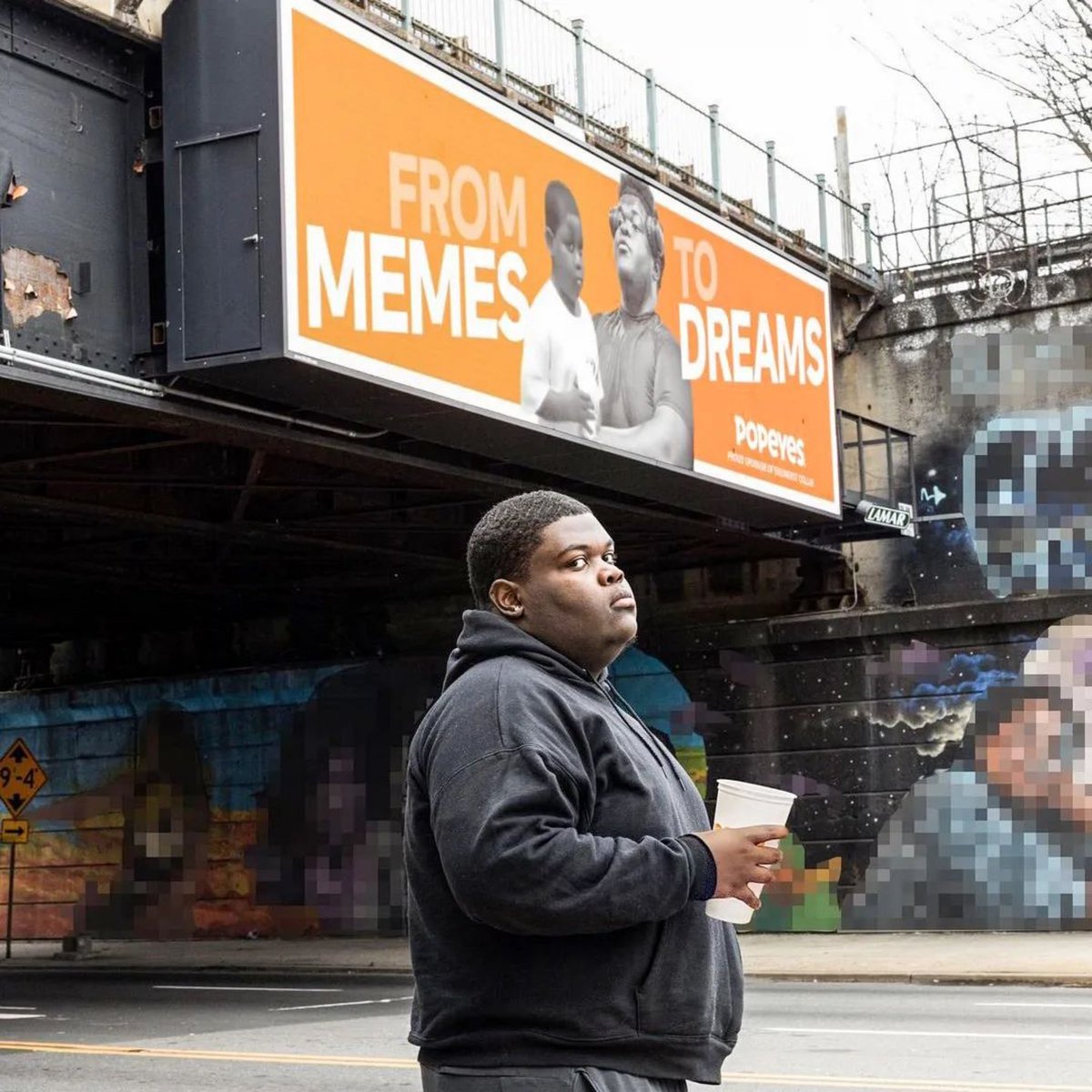 live2_aspire's tweet photo. #BETHEDREAM Dieunerst Collin went from 'the Popeyes kid' to D-II lineman with an NIL deal with the company. He now has a billboard in his hometown. 😤👏🏾 https://t.co/ryKYqCR6Ke