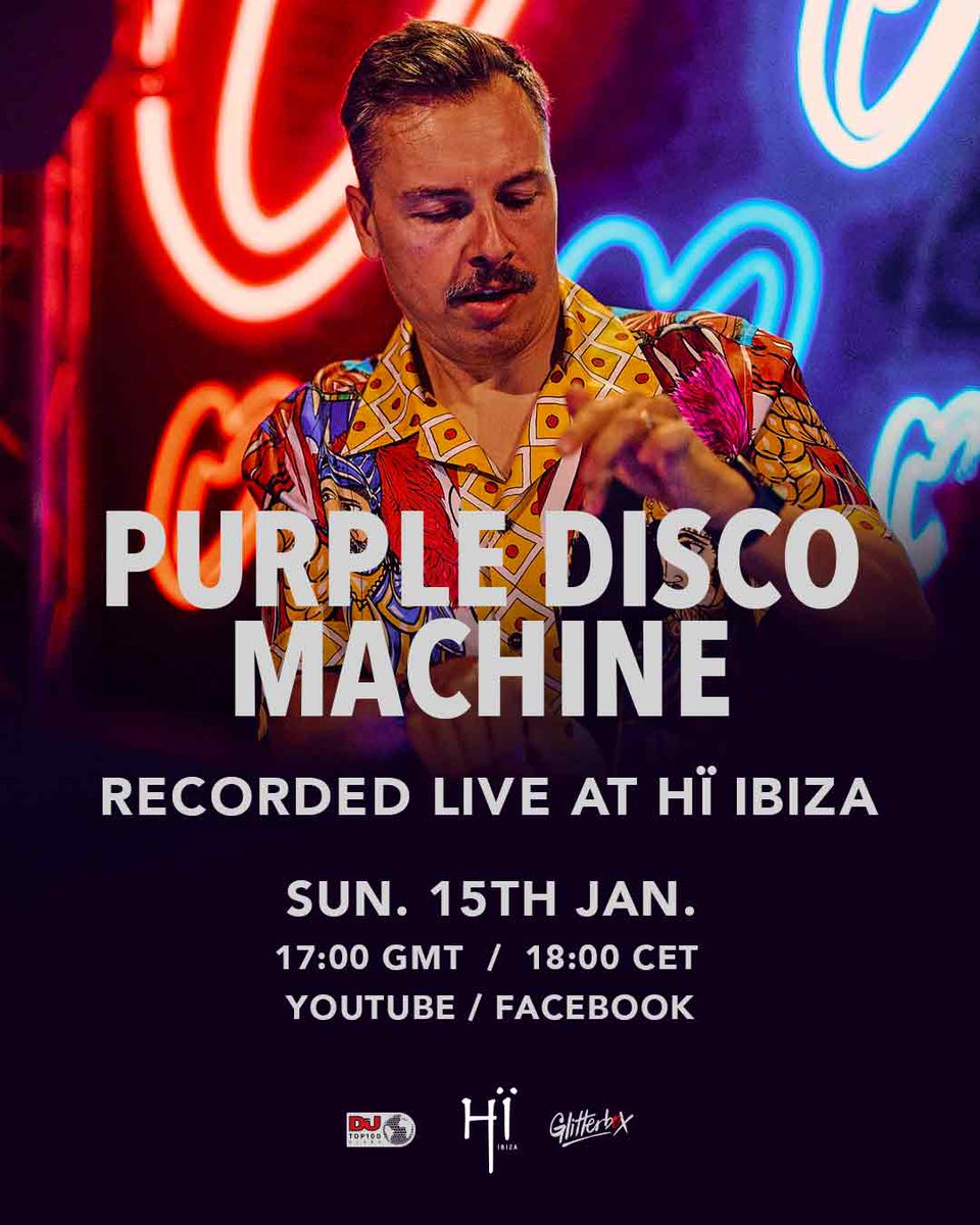 hiibizaofficial's tweet image. Relive the magical moments from the dancefloor with @PurpleDiscoM now, through @djmagofficial's pre-recorded live stream of his set: l.hiibiza.com/OM7GxF ✨

@Glitterbox #HiIbiza #PurpleDiscoMachine #Ibiza