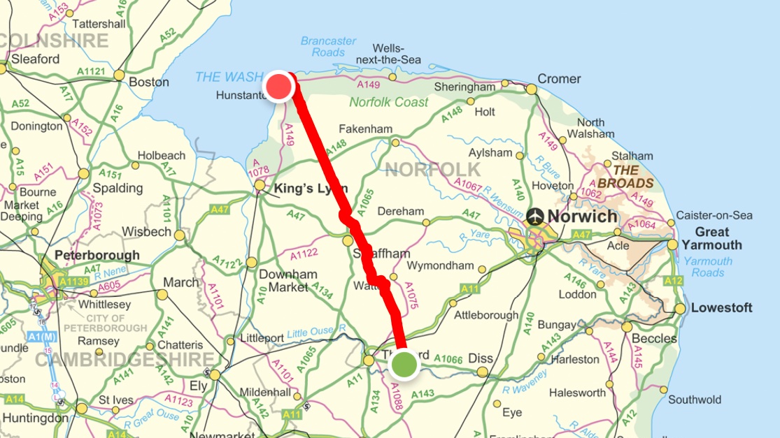 Packed for Britain's 'least known &amp; loneliest National Trail', the Peddars Way. 79km along the former Roman Road in 3 days starting on Tuesday with 2 nights in the tent. Sub-zero forecast, 15kg load, including 2kg food, 3kg water &amp; 3kg camera gear. #Norfolk