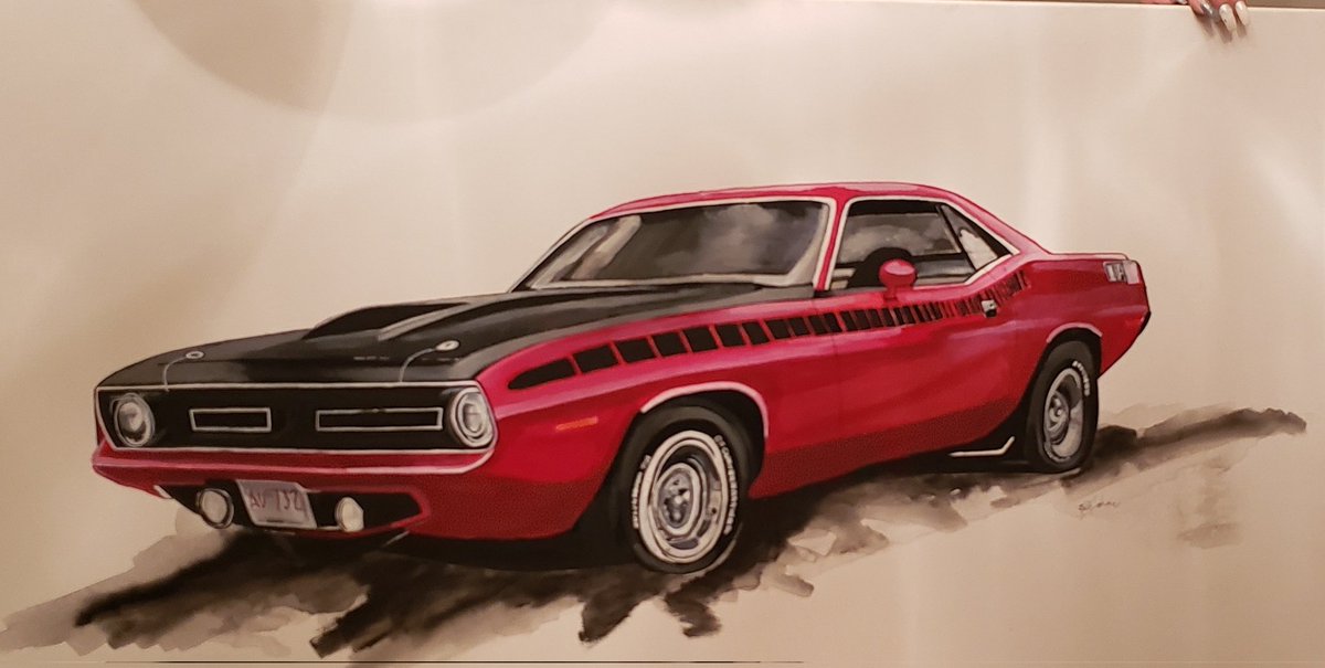 Happy Sunday ❤️ here is a large painting I did for someone on Facebook before It was framed 😎 24x48