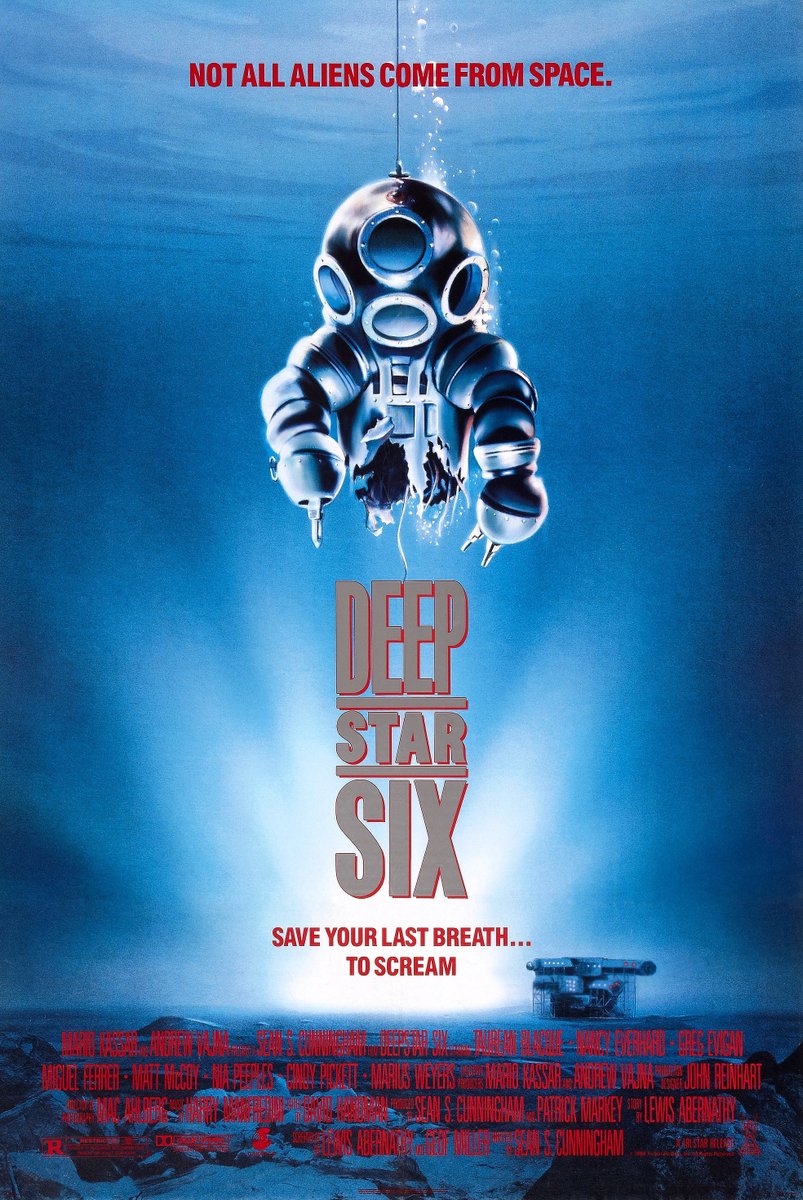 MiasMiniReviews's tweet photo. #DeepStarSix - Never remember details of this movie until watch it again. Some great gore, MiguelFerrer goes insane well, and overall entertaining enough. Sadly lacks in many respects up against other 1989/90 underwater monster movies. 

- 2 out of 5 roaring crab monsters - https://t.co/uemZsu7cUH