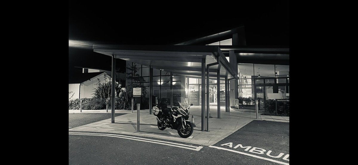 One of our bloodbikes teamed up with Mr E. <a href="/RJAH_NHS/">RJAH Orthopaedic Hospital</a> #volunteer #bloodbike