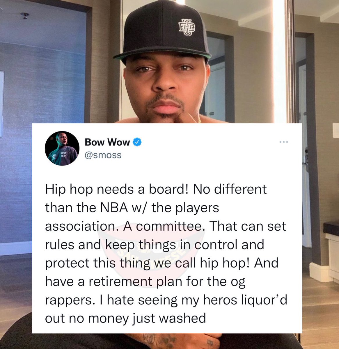 SaycheeseDGTL's tweet photo. Bow Wow says hip-hop needs a committee to keep things together https://t.co/guGsSEPWI6