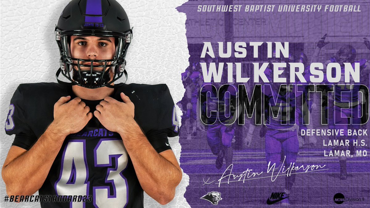 AustinW85090518's tweet photo. Committed!⚪️🟣 I just want to thank all of the coaches, family members, friends, and most important God for making all of this possible. Excited to be a Bearcat ROLL CATS!!! @CoachTCurts @SBU_Football @Coach_Clardy @CoachNiccum66 @rollcats https://t.co/2vtPb0IQdC