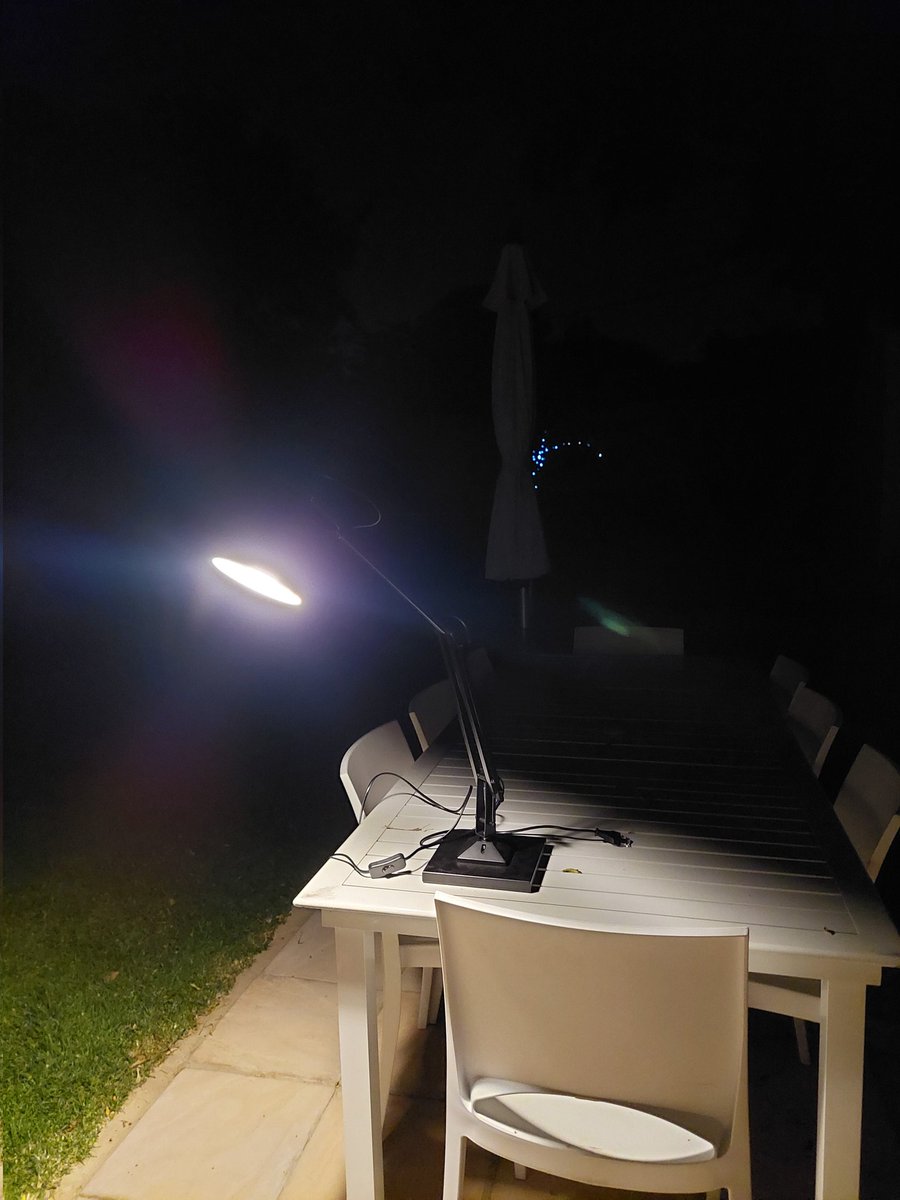 Loadshedding 201. Take one rechargeable bulb. Add to a mobile lamp. Add some foil to complete the circuit at the 2 pin plug. And you have a mobile lamp 😆. Seems unnecessary cos you can buy battery lamps but I like it. Use at your own risk. 

#Loadshedding #Potjie #Stage6