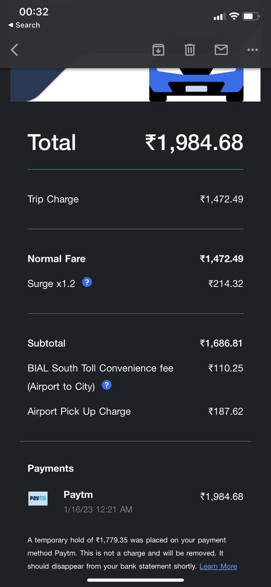 Praneta8's tweet photo. What is this scam @Uber ?? Already a hiked up price has a surge charge and some bogus charges?? So annoying! #uber https://t.co/MVhIz5U3Q4