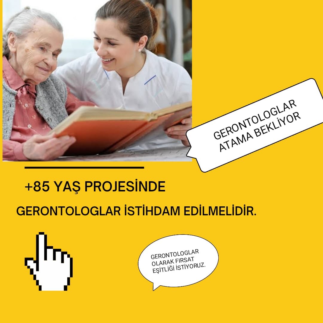 Gerontologlar olarak hizmet vermeye hazırız #zincirlemereaksiyon
