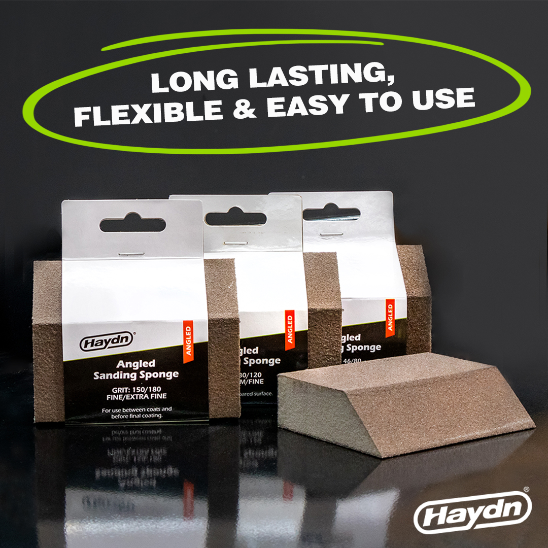 HaydnBrushCo's tweet image. Ideal for sanding flat, curved &amp;amp; contoured surfaces, Haydn® Angle Sanding Sponges can be used again &amp;amp; again by simply rinsing clean with cold water.

#haydn #sanding #sandingtools #sand #sandsponge #sandblock #toolsofthetrade #paintinganddecorating #haydnnz