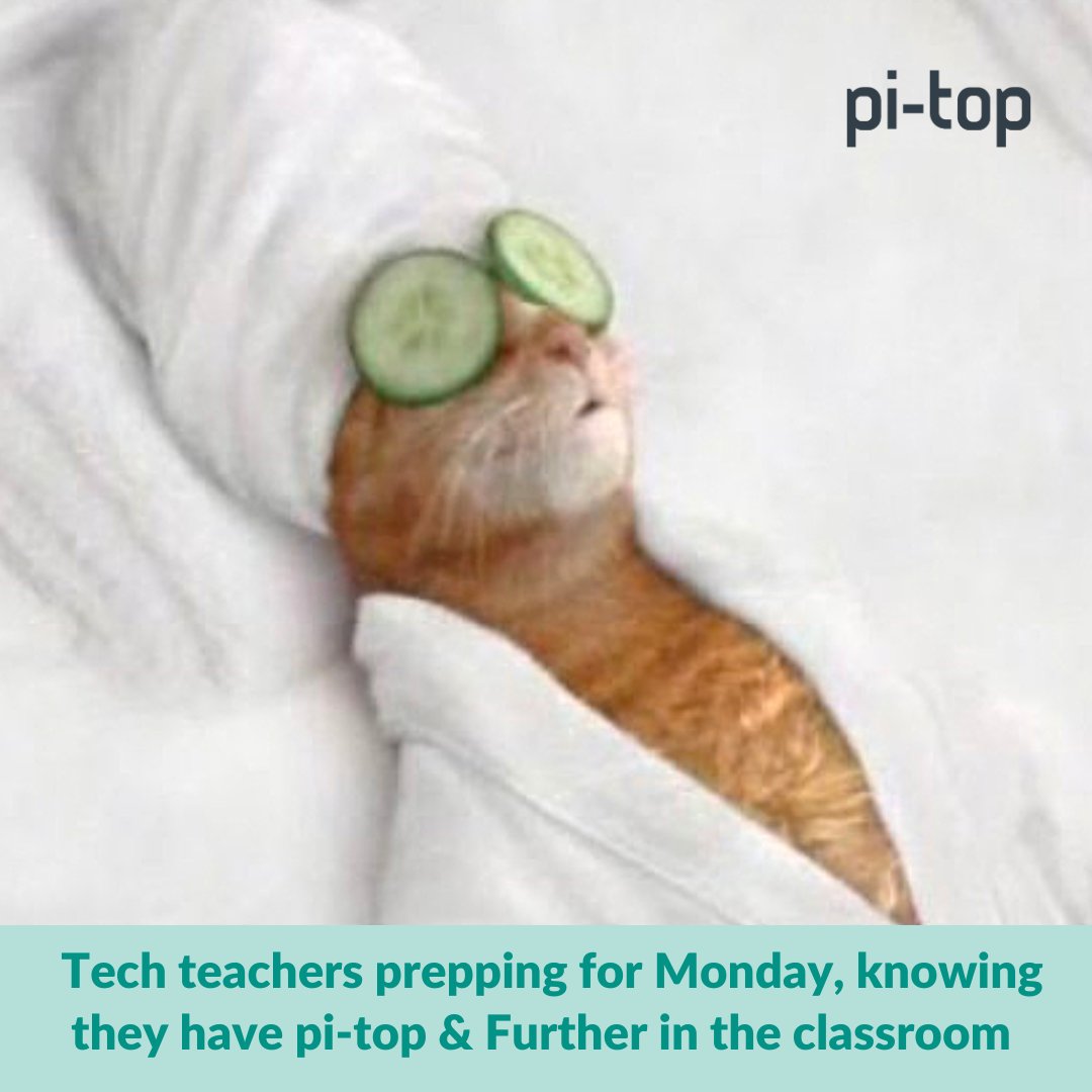 GetPiTop's tweet image. Just another chill day in the life of a computer science educator who uses pi-top and Further 💚
To join the club, visit hubs.ly/Q01y3YKc0 and hubs.ly/Q01y3XFn0
Happy teaching!

#computerscienceeducation #k12computerscience #teachrobotics #csmadeeasy #teachelectronics