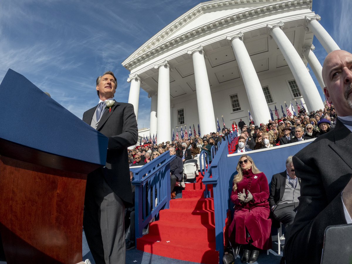 GovernorVA74's tweet photo. One year ago today, we gathered, not as individuals, nor as Republicans or Democrats but as Virginians. Since Day One, we have gone to work strengthening the Spirit of Virginia and delivering on the promise to make Virginia the best place to live, work and raise a family. https://t.co/CtMt23GKtH