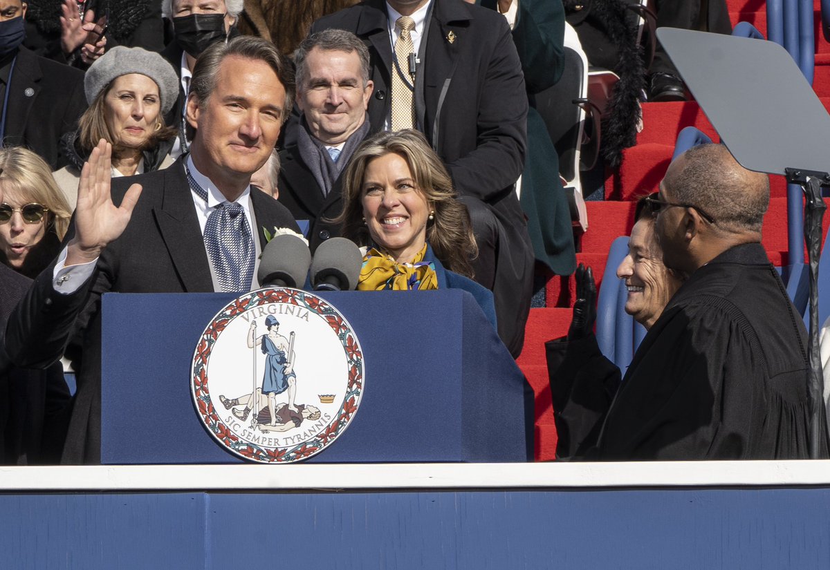 GovernorVA74's tweet photo. One year ago today, we gathered, not as individuals, nor as Republicans or Democrats but as Virginians. Since Day One, we have gone to work strengthening the Spirit of Virginia and delivering on the promise to make Virginia the best place to live, work and raise a family. https://t.co/CtMt23GKtH