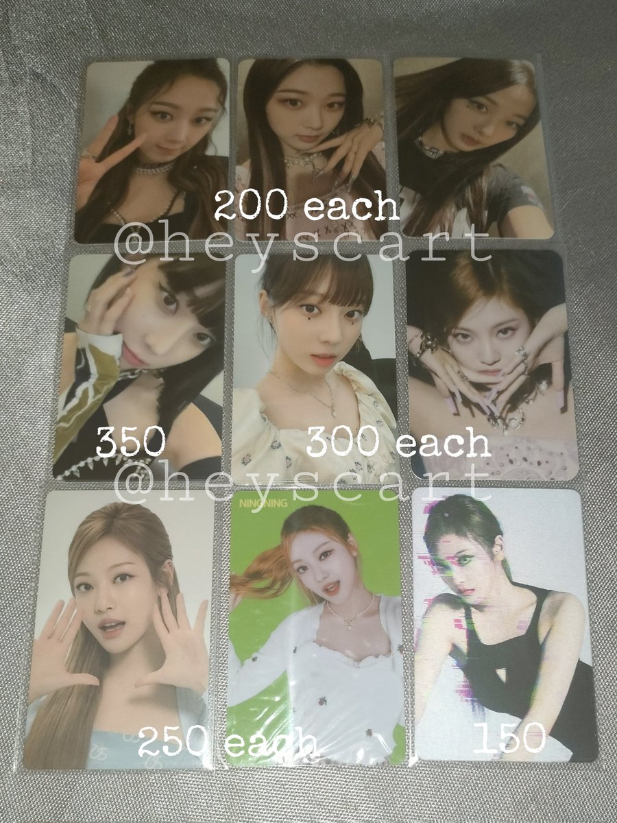 heyscart's tweet photo. — [🛒] ; 
#heyscart_onhands 

WTS LFB SAVAGE SEASON'S GREETINGS 2022 SG PCS SGS TAMS PVC PC LENTI PH

AESPA RANDOM PHOTOCARDS
- see photo for prices
- if member set:
✓ giselle: 500 php
✓ winter: 600 php
✓ ningning: 800 php
✓ all: 1700 php

MOP: GCASH
MOD: SCO, JNT, GGX https://t.co/91SZ4xHMgD