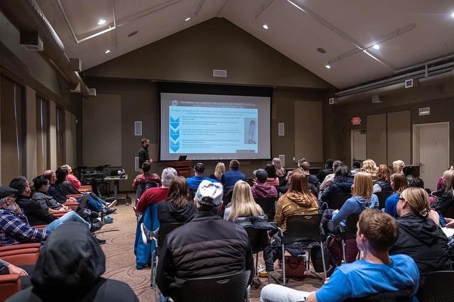 QLIRehab's tweet photo. On Friday, our team was treated to an enlightening presentation by Dr. Brian Knarr of the University of Nebraska at Omaha Biomechanics Laboratory. 

@unomaha 
#learningeveryday #uno #biomechanics #rehabilitation https://t.co/V9nnvvm6q2