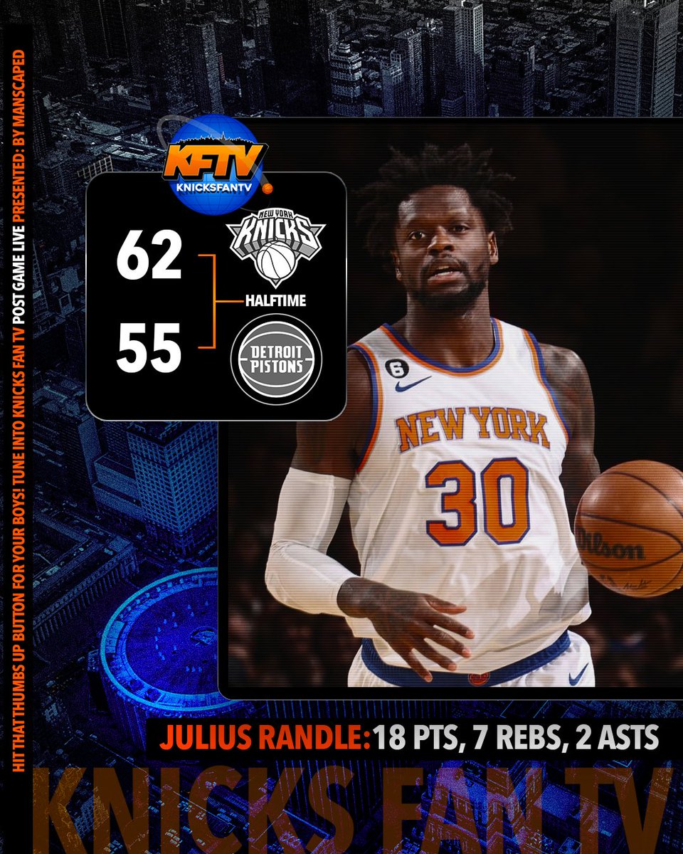 Knicks Fan TV 🏀🎥📺🏁 on Twitter "The Knicks take a 7 point lead into the