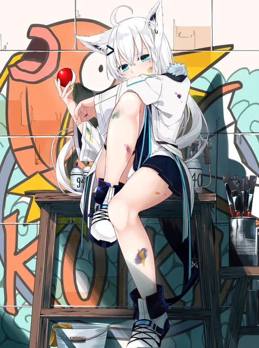 エリートきつねのシラカミが勝負を仕掛けてきた!#絵フブキ 