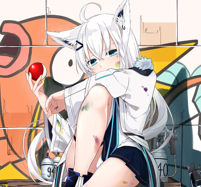 エリートきつねのシラカミが勝負を仕掛けてきた!#絵フブキ 