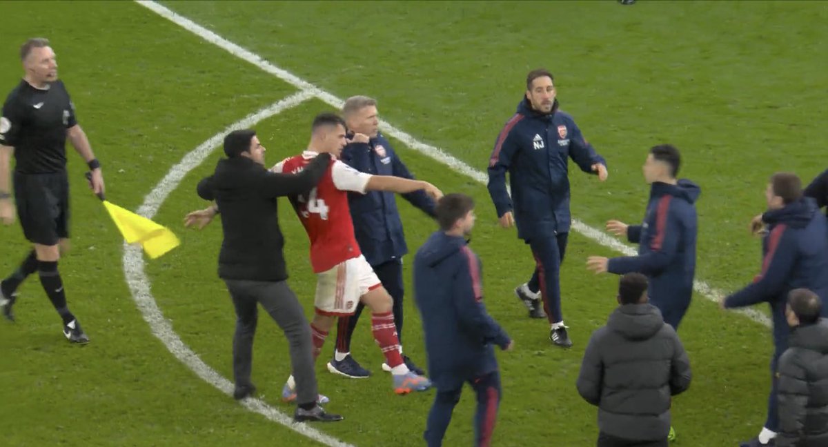 Pinpointing the exact moment Mikel Arteta realised that Granit Xhaka needed stopping