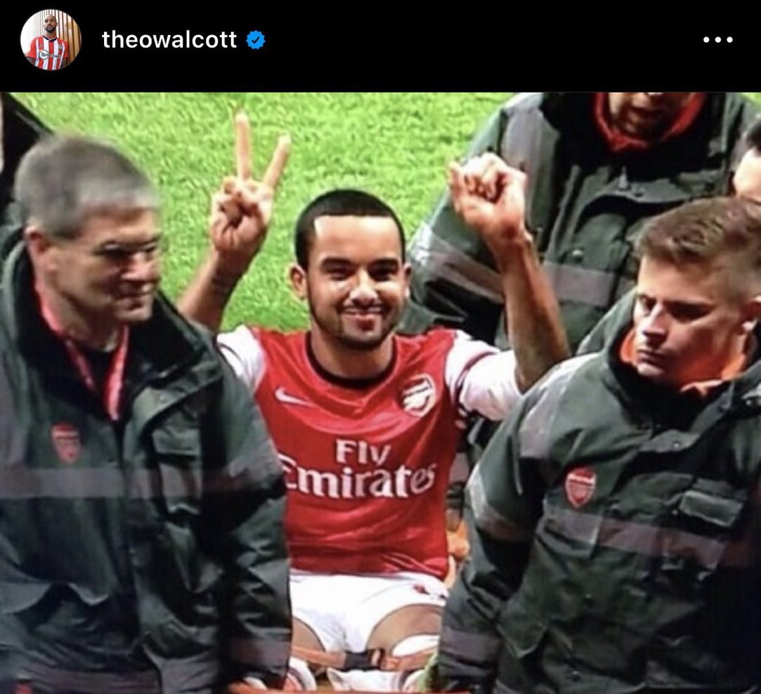 Theo Walcott on Instagram 😂 

Legend