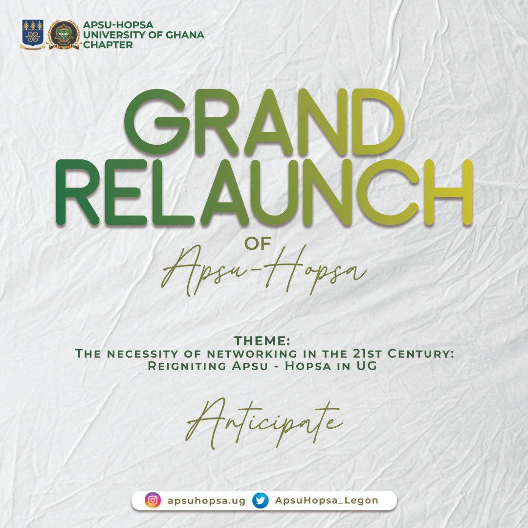 January🎊
All apsunians and hopsans that would like to support should kindly reach out to us.💚🤎💚🤎
All are cordially welcome🙏🏻<a href="/theyawofosu/">Yaw</a> <a href="/apsu_official/">APSU OFFICIAL</a> <a href="/APSU_94/">APSU</a> <a href="/aba_amfo/">Nana Aba Appiah Amfo</a> <a href="/thePOE_T/">Prof. Kobby Mensah</a> <a href="/_gglenn/">Glennn😎🔥</a> <a href="/ApsuHopsa_Legon/">Apsu Hopsa Legon</a> <a href="/AttaSonno/">Eric Atta-Sonno</a> <a href="/kokui_selormey/">Kokui ❤️</a> <a href="/sammiawuku/">Samuel Awuku</a> <a href="/NiiAttoh5/">Nathaniel Attoh @Citizenattoh</a>