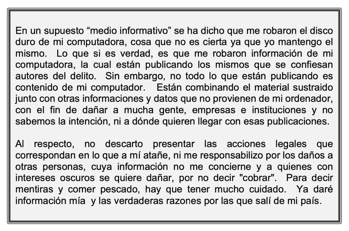adolfodeo's tweet photo. COMUNICADO https://t.co/ydTYdfuX2c