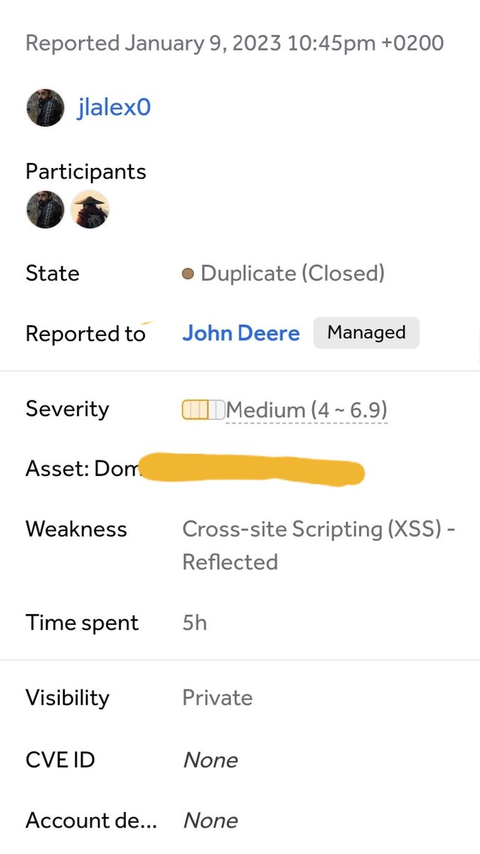 NomadSec0's tweet photo. First Bug for me in Bug Bounty journey is Duplicate 😂 But this is great feeling I will keep learning and I will wait my first Bounty 🤑🤑
#Bugbunty https://t.co/taEd46JJrl