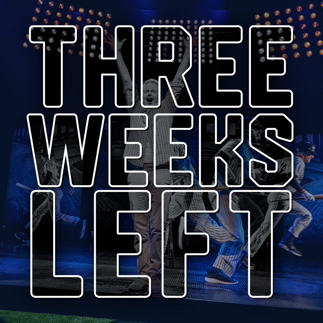 Only 3 more weeks to catch your favorite group of guys on Broadway! #TakeMeOutBway