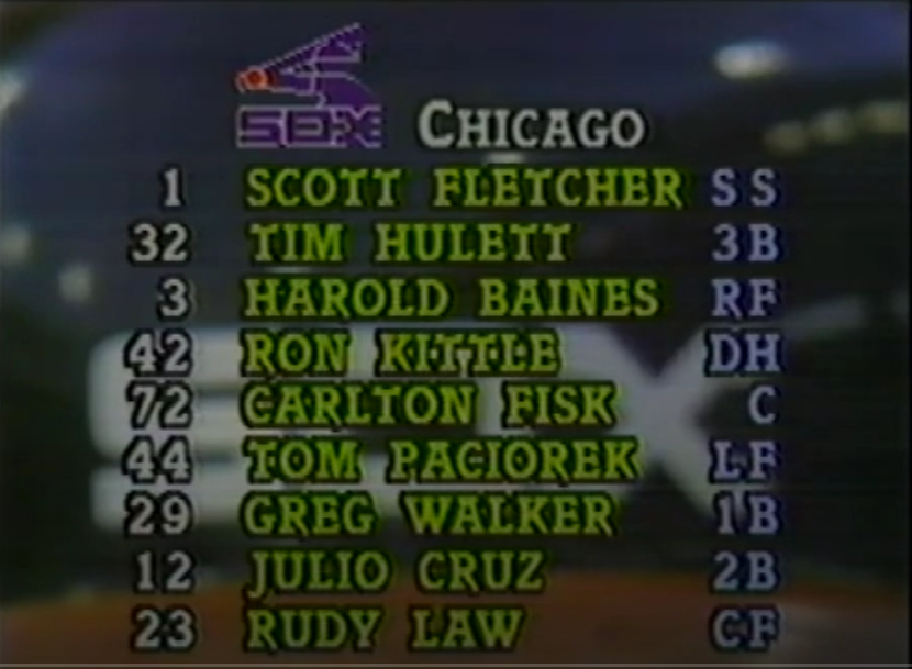 LastComiskey's tweet photo. June 28, 1984 vs. Twins. https://t.co/EA0cXwDDIX