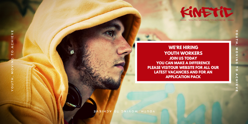 Kinetic Youth are recruiting for a variety of different JNC Youth Work roles across a number of our projects please visit our website for more information.

kineticyouth.co.uk/join-the-team/