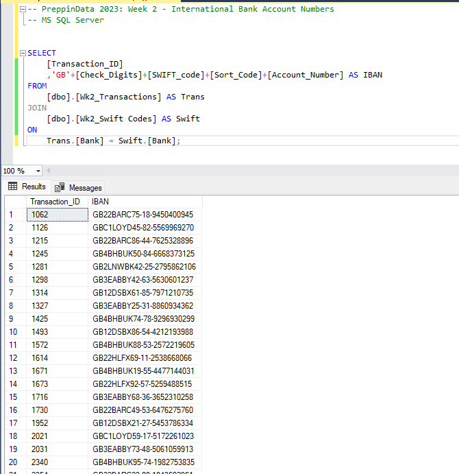 Ziacol's tweet photo. #PreppinData Week 2 in SQL
 
@Datajedininja, @JennyMartinDS14 &amp; @TomProwse1 https://t.co/WmJ5iarKNV