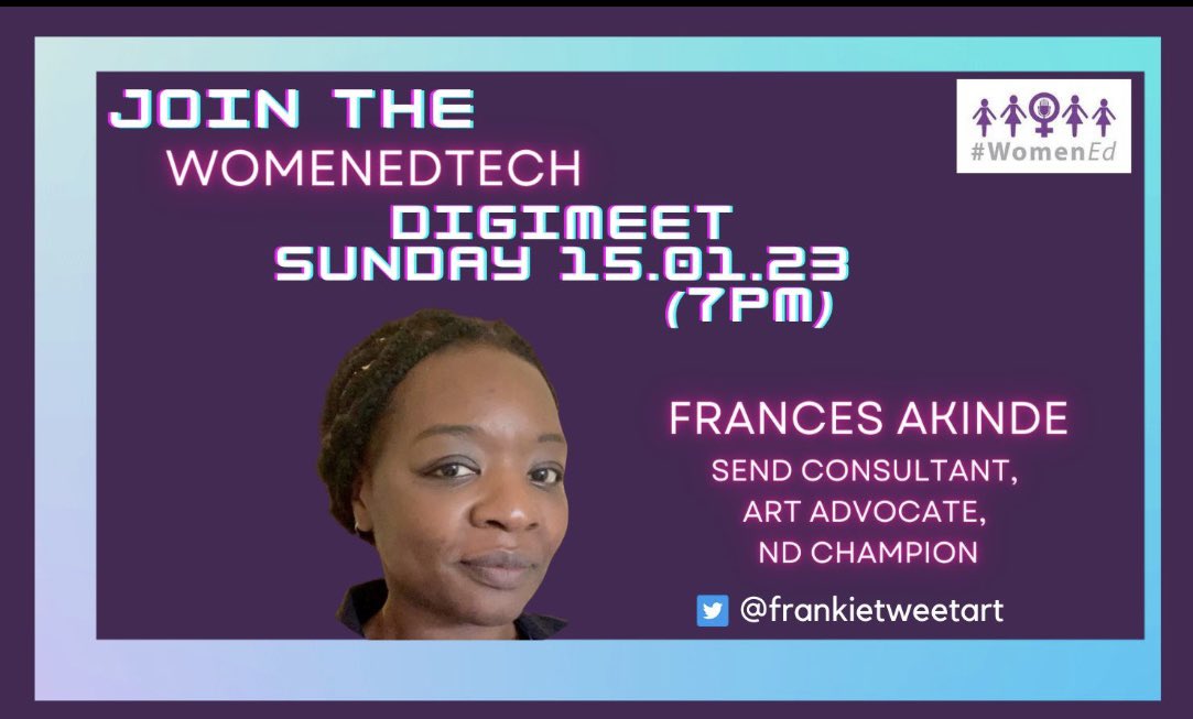 frankietweetart's tweet photo. Really enjoyed this, my first ever blog post.😊
My contribution for the @WomenEd_Tech #WomenEdTechDigiMeet
I ask what @heyjasperai #jasperai is and how it can be used as a virtual assistant in #education https://t.co/Tbv8XCPTSt
#womened #womenintech https://t.co/1kzELRHnJ0