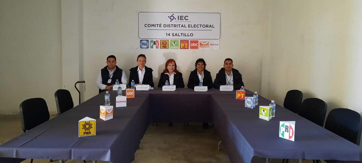 CD14_Coah's tweet photo. Los Consejeros integrantes del Comité Distrital @CD14_Coah, con cabecera en Saltillo, celebramos la Sesión de Instalación del Órgano Desconcentrado del @IEC_Coahuila, con la cual se inicia formalmente las actividades del #PEL2023 en #Coahuila. https://t.co/vFWXDrDazZ
