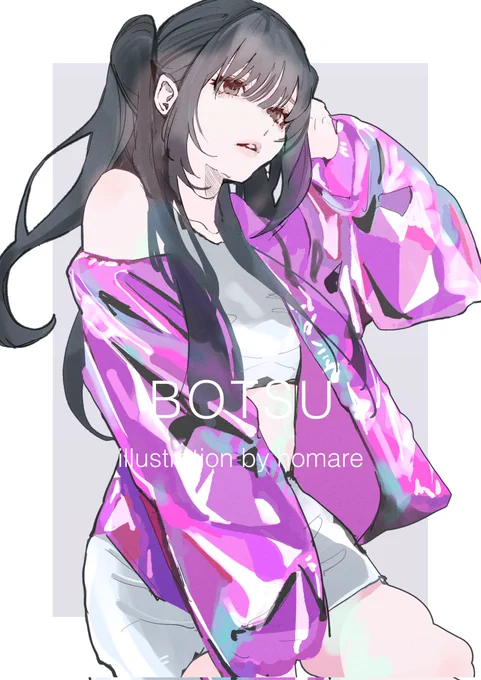 ポーズや服装はイメージに沿って進めたけど表情がどう足掻いても納得できなかったからボツ!BOTSU 